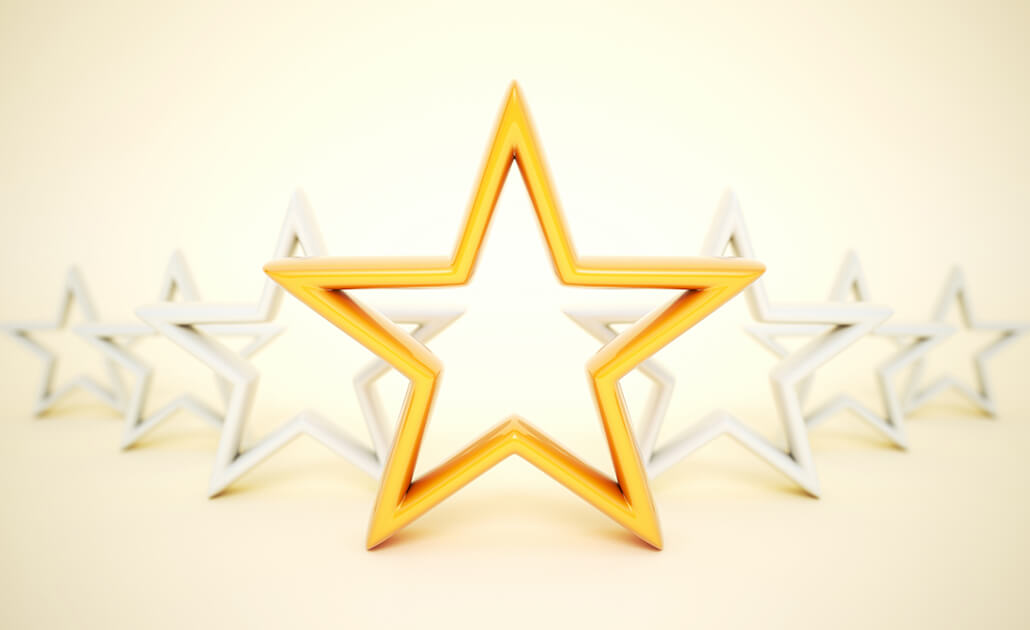 Orange and white stars