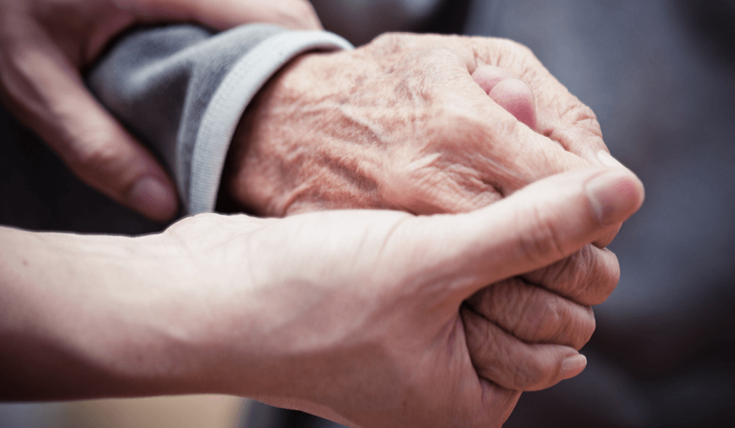 Holding Elderly Person Hand