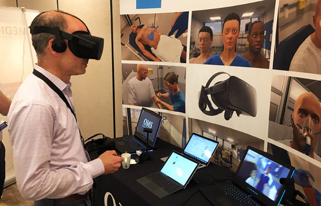 Scientist Using VR Headset