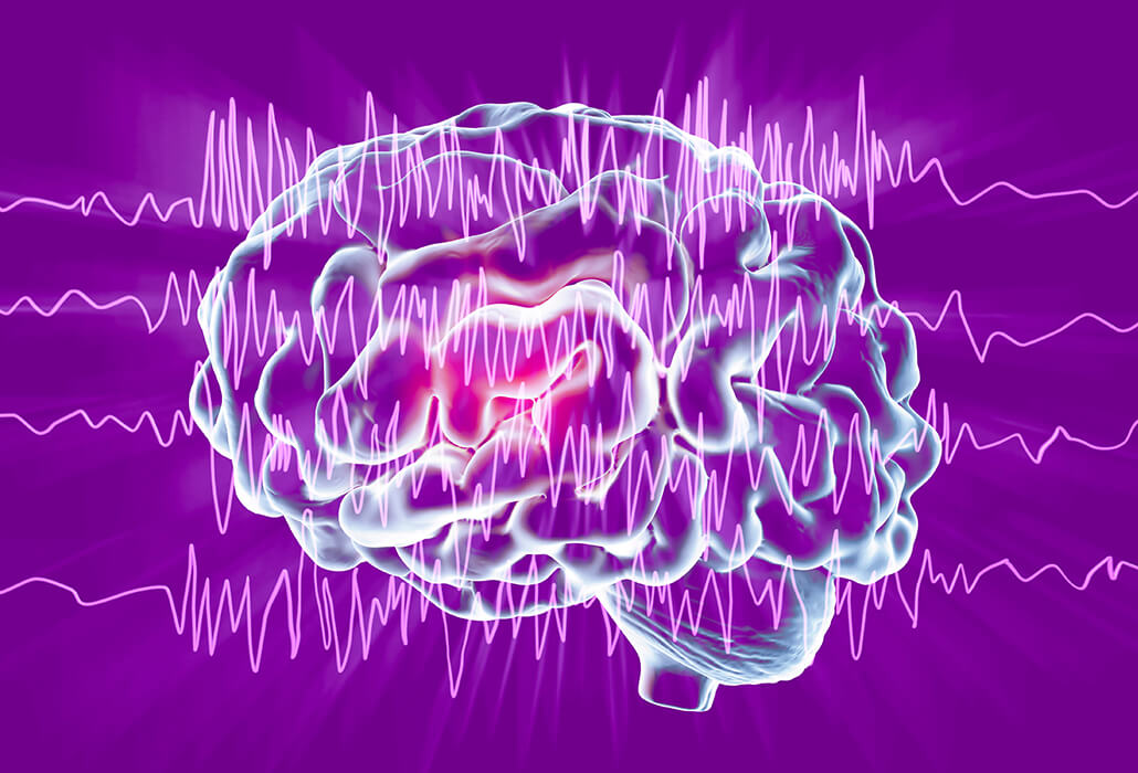 Brain with Frequency Waves