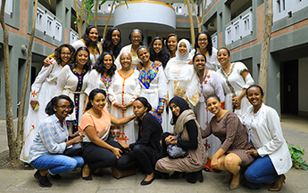 A group of women physicians in Ethiopia.