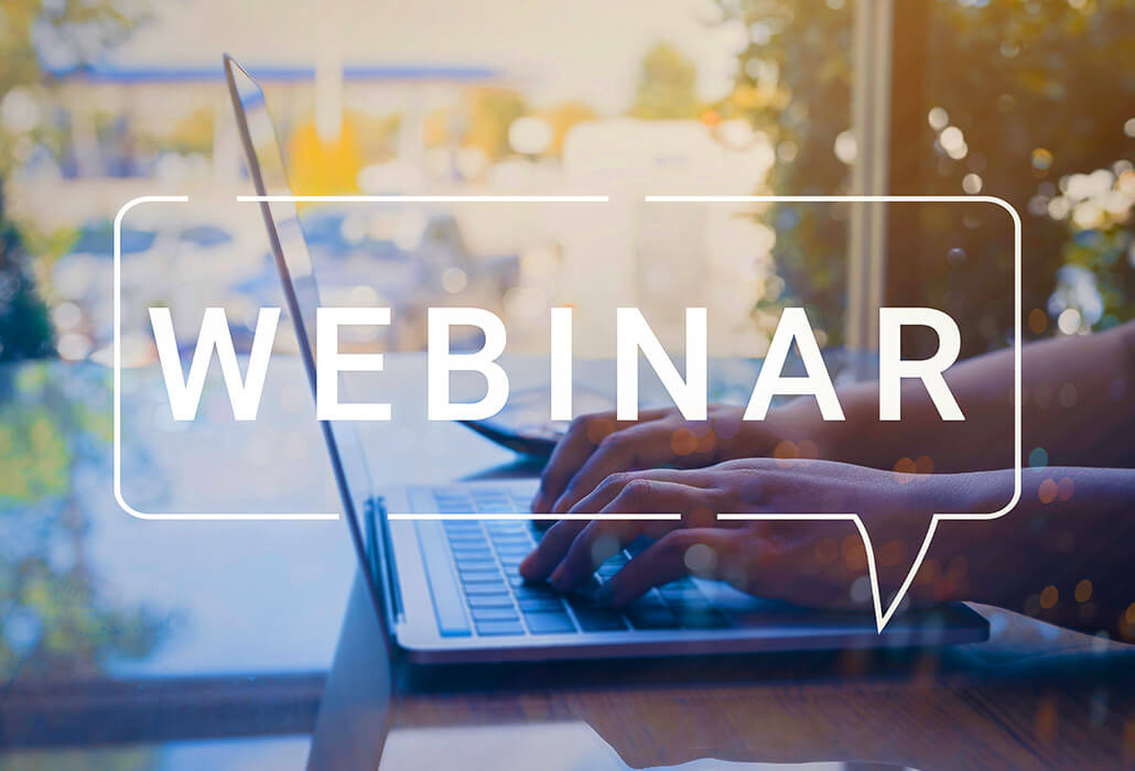 Webinar on Laptop