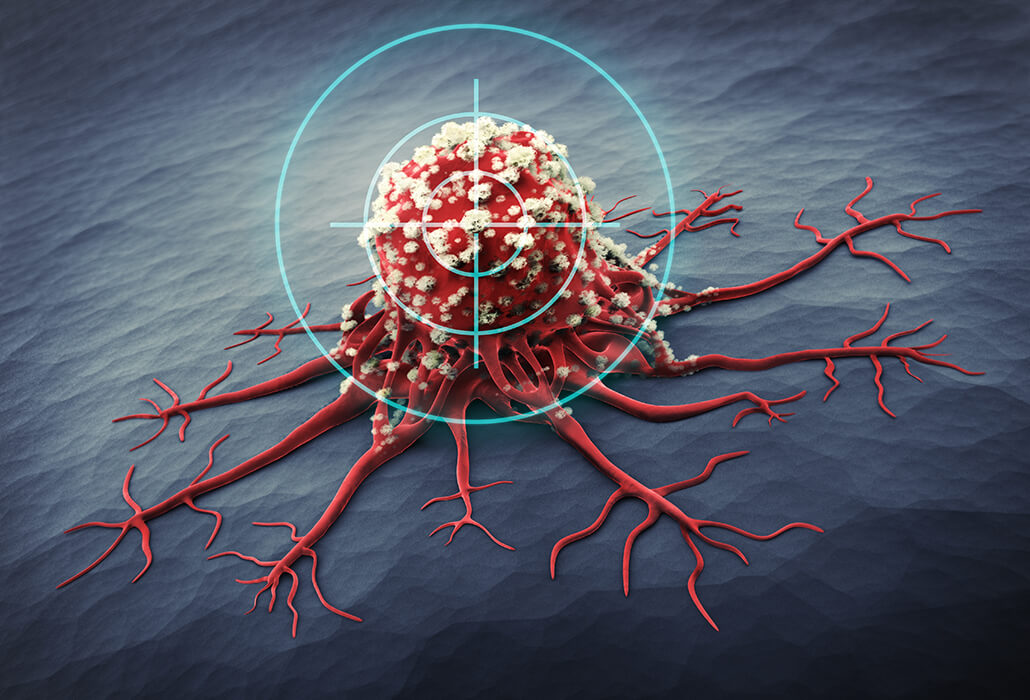 Tumor Cell Target 3D Illustration