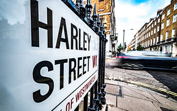 London-,November,,2019:,Harley,Street,In,Marylebone,,London.,Street,Sign